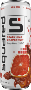 12 ounce sleek aluminum can of Sparkling Grapefruit by Squared