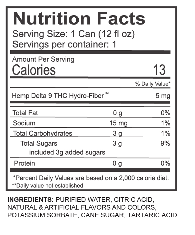 Nutrition facts and ingredients for Ginger Ale by Squared