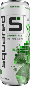 12 ounce sleek aluminum can of Ginger Ale by Squared
