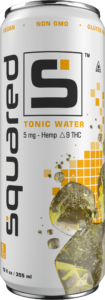 12 ounce sleek aluminum can of Tonic Water by Squared