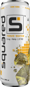 12 ounce sleek aluminum can of Tonic Water by Squared